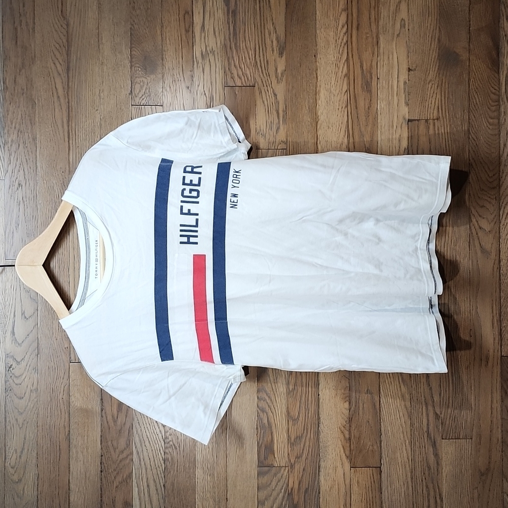 TOMMY HILFIGER LOGO WHITE T-SHIRT
